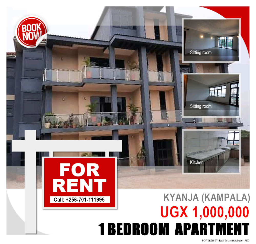 1 bedroom Apartment  for rent in Kyanja Kampala Uganda, code: 134426
