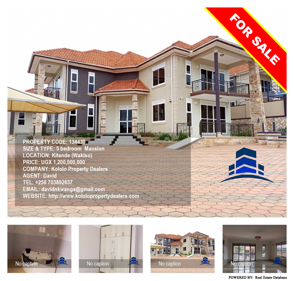 5 bedroom Mansion  for sale in Kitende Wakiso Uganda, code: 134439
