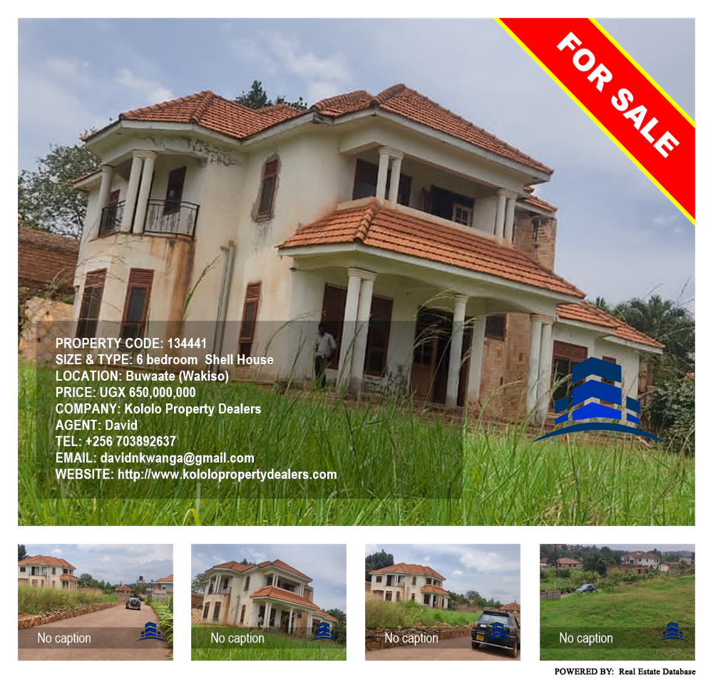 6 bedroom Shell House  for sale in Buwaate Wakiso Uganda, code: 134441