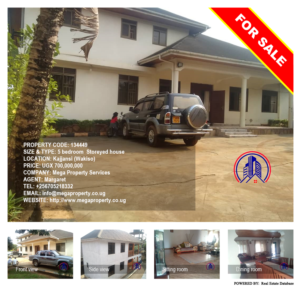 5 bedroom Storeyed house  for sale in Kajjansi Wakiso Uganda, code: 134449
