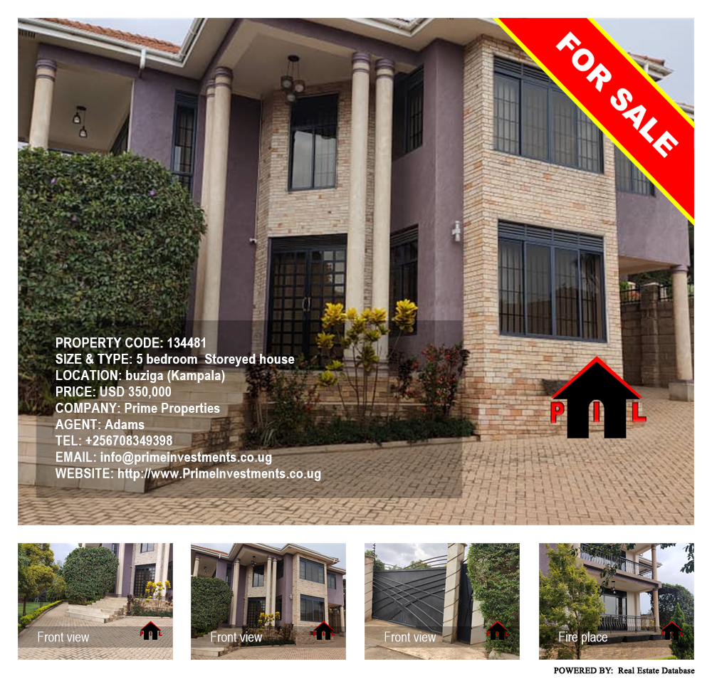 5 bedroom Storeyed house  for sale in Buziga Kampala Uganda, code: 134481