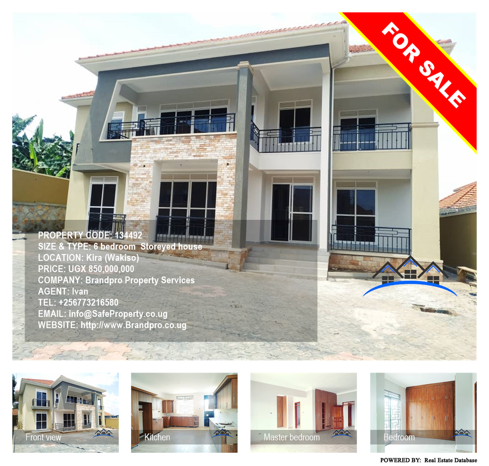 6 bedroom Storeyed house  for sale in Kira Wakiso Uganda, code: 134492
