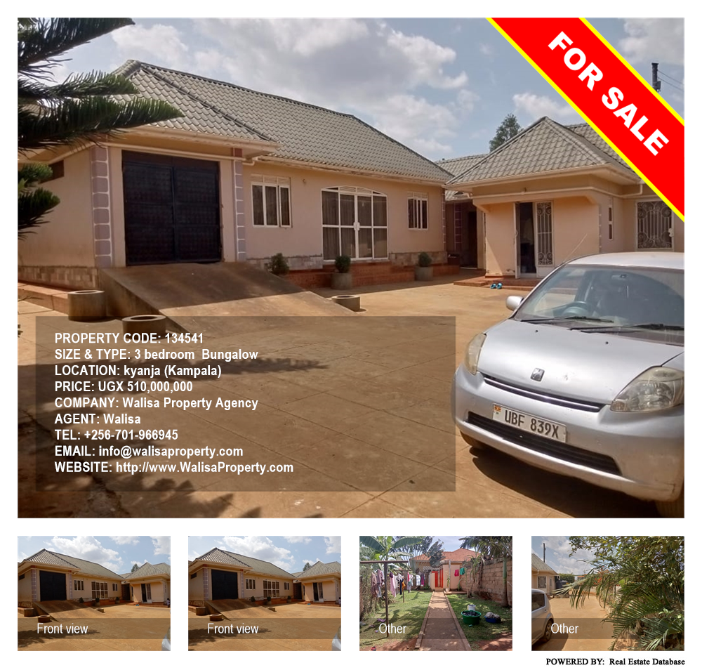 3 bedroom Bungalow  for sale in Kyanja Kampala Uganda, code: 134541