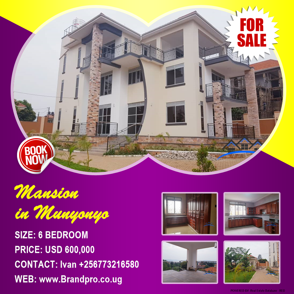 6 bedroom Mansion  for sale in Munyonyo Kampala Uganda, code: 134553