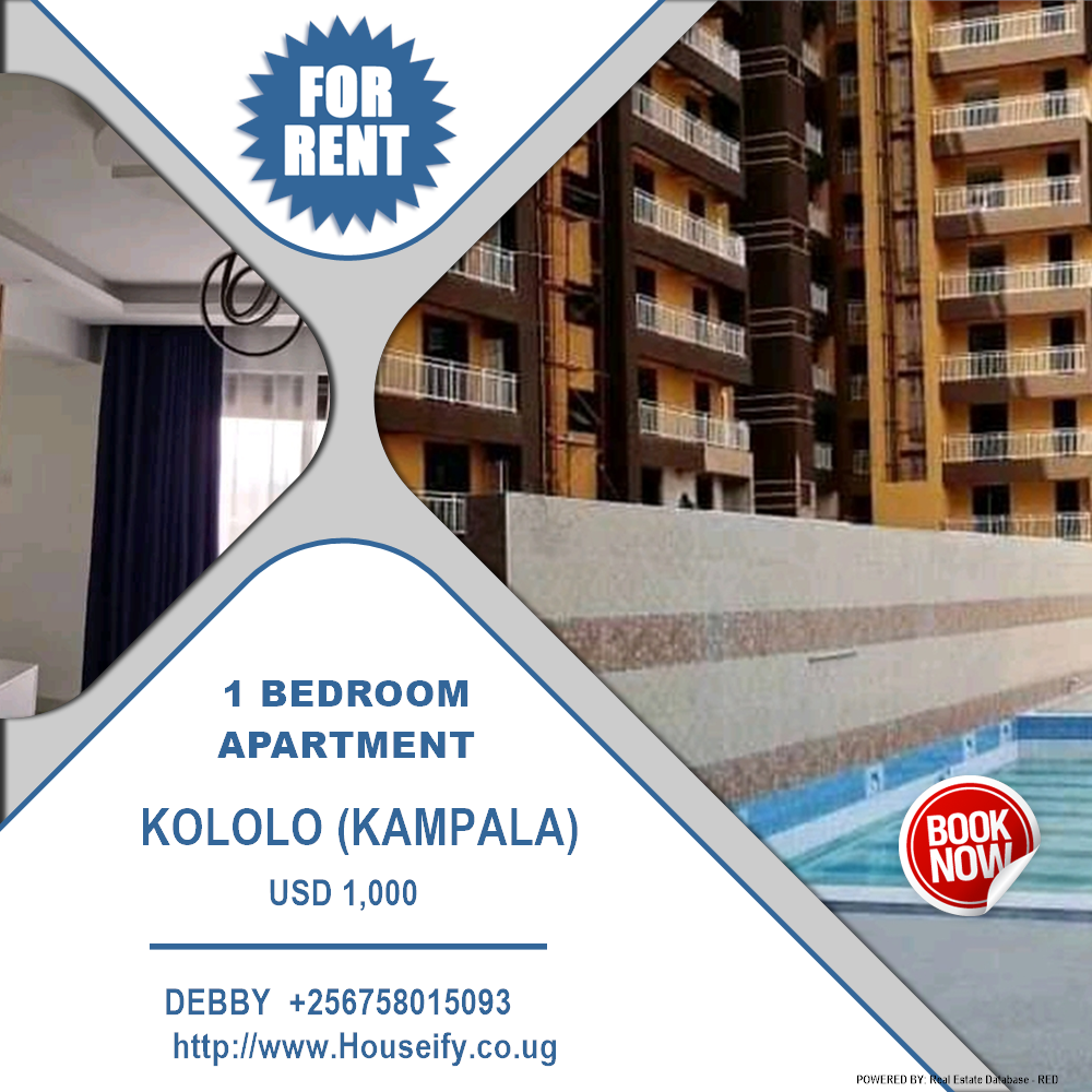 1 bedroom Apartment  for rent in Kololo Kampala Uganda, code: 134569