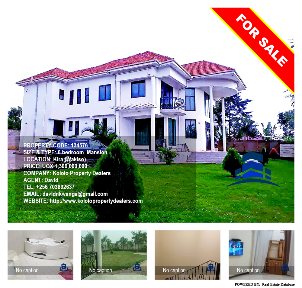 6 bedroom Mansion  for sale in Kira Wakiso Uganda, code: 134576