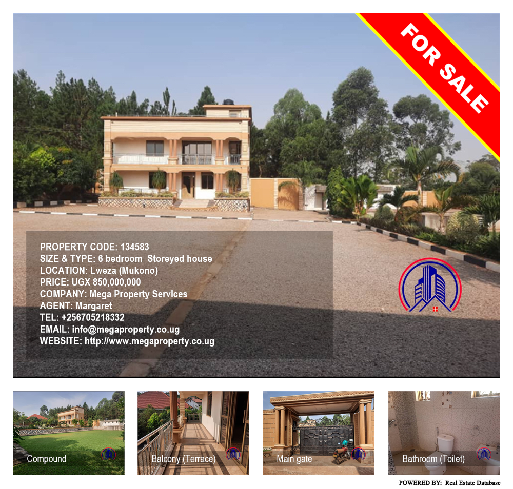 6 bedroom Storeyed house  for sale in Lweza Mukono Uganda, code: 134583
