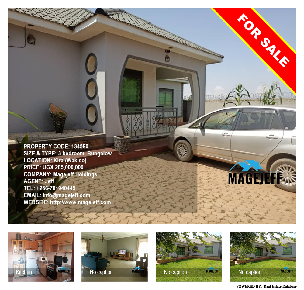 3 bedroom Bungalow  for sale in Kira Wakiso Uganda, code: 134590