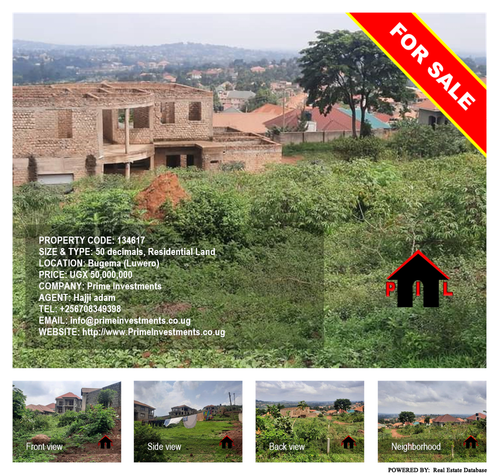 Residential Land  for sale in Bugema Luweero Uganda, code: 134617