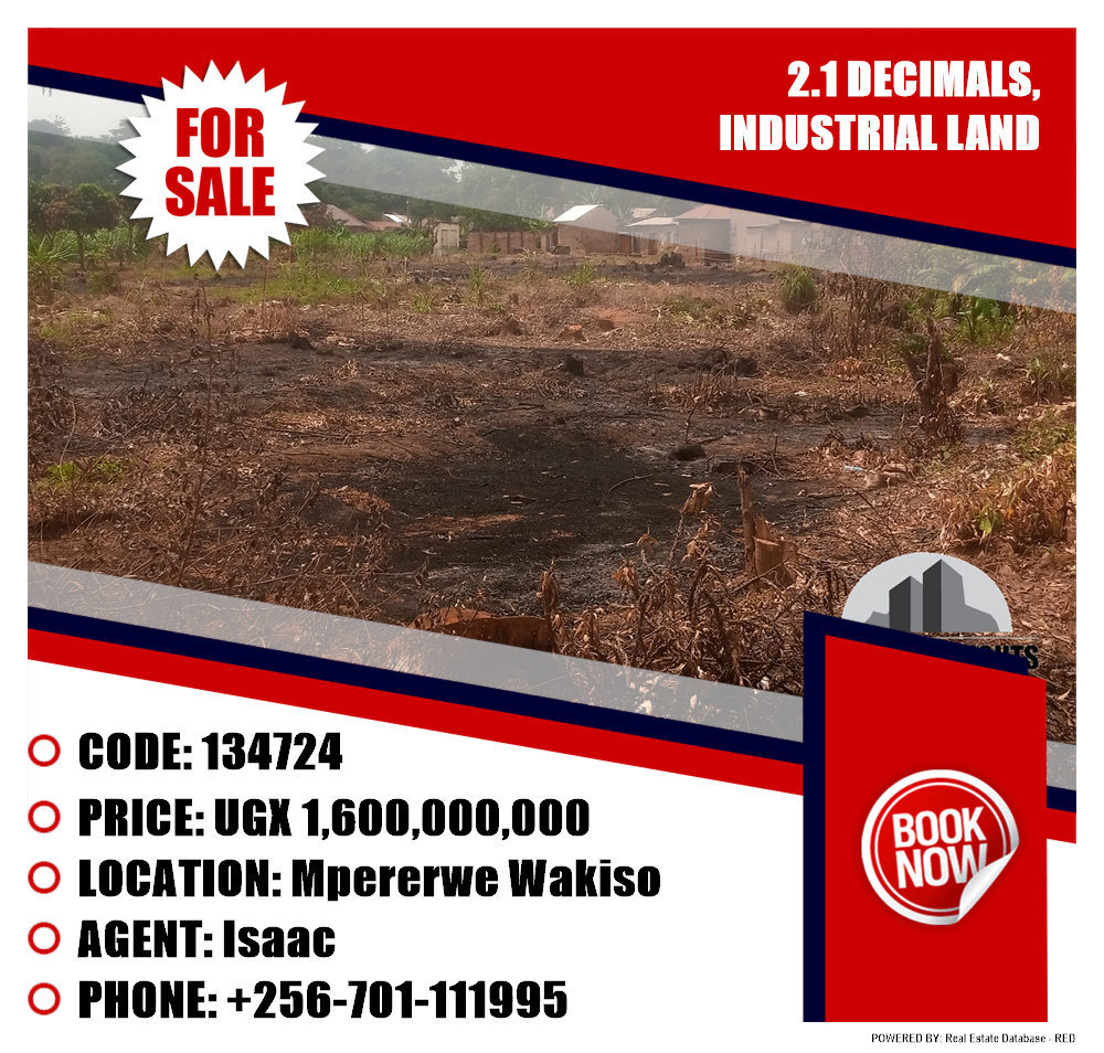 Industrial Land  for sale in Mpererwe Wakiso Uganda, code: 134724