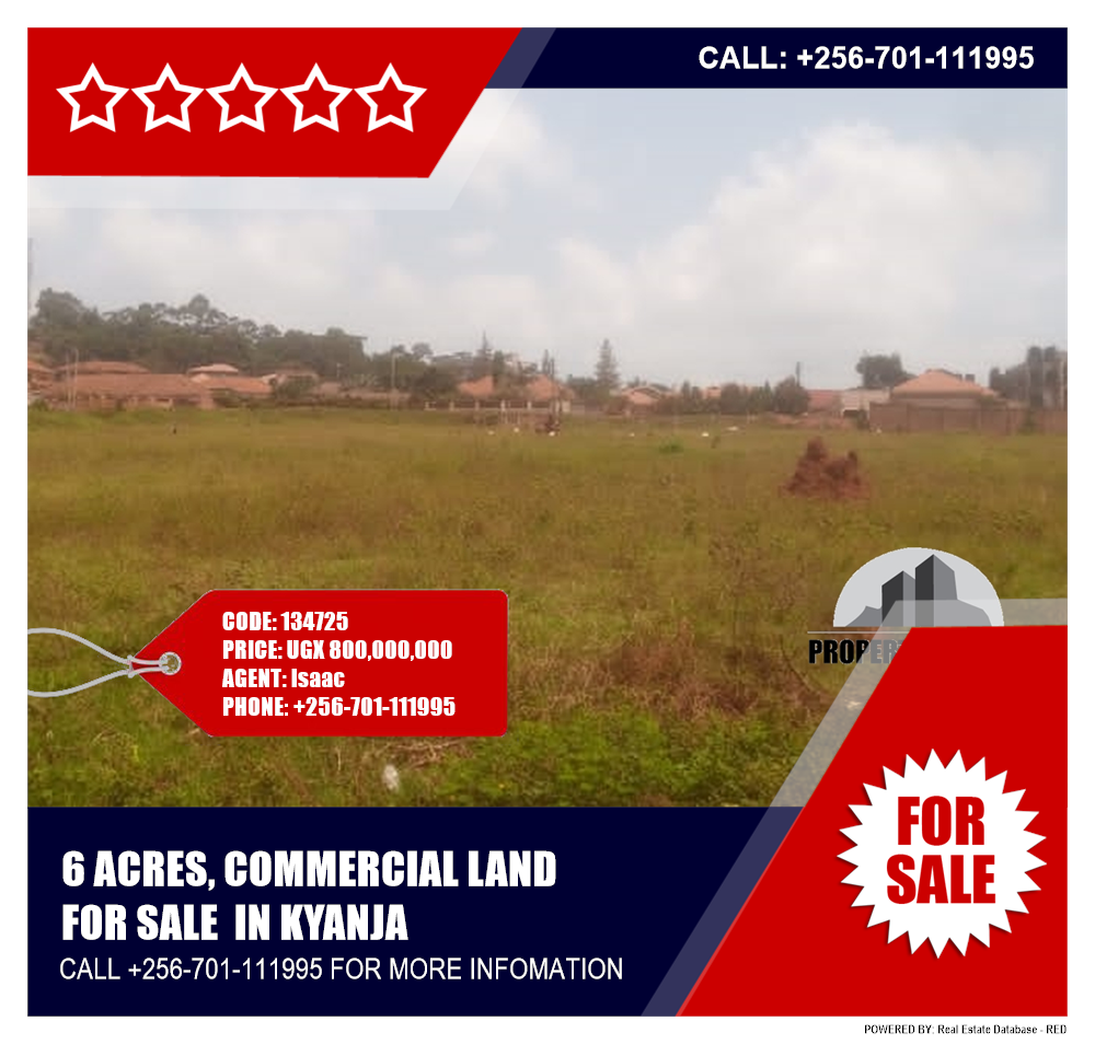 Commercial Land  for sale in Kyanja Kampala Uganda, code: 134725