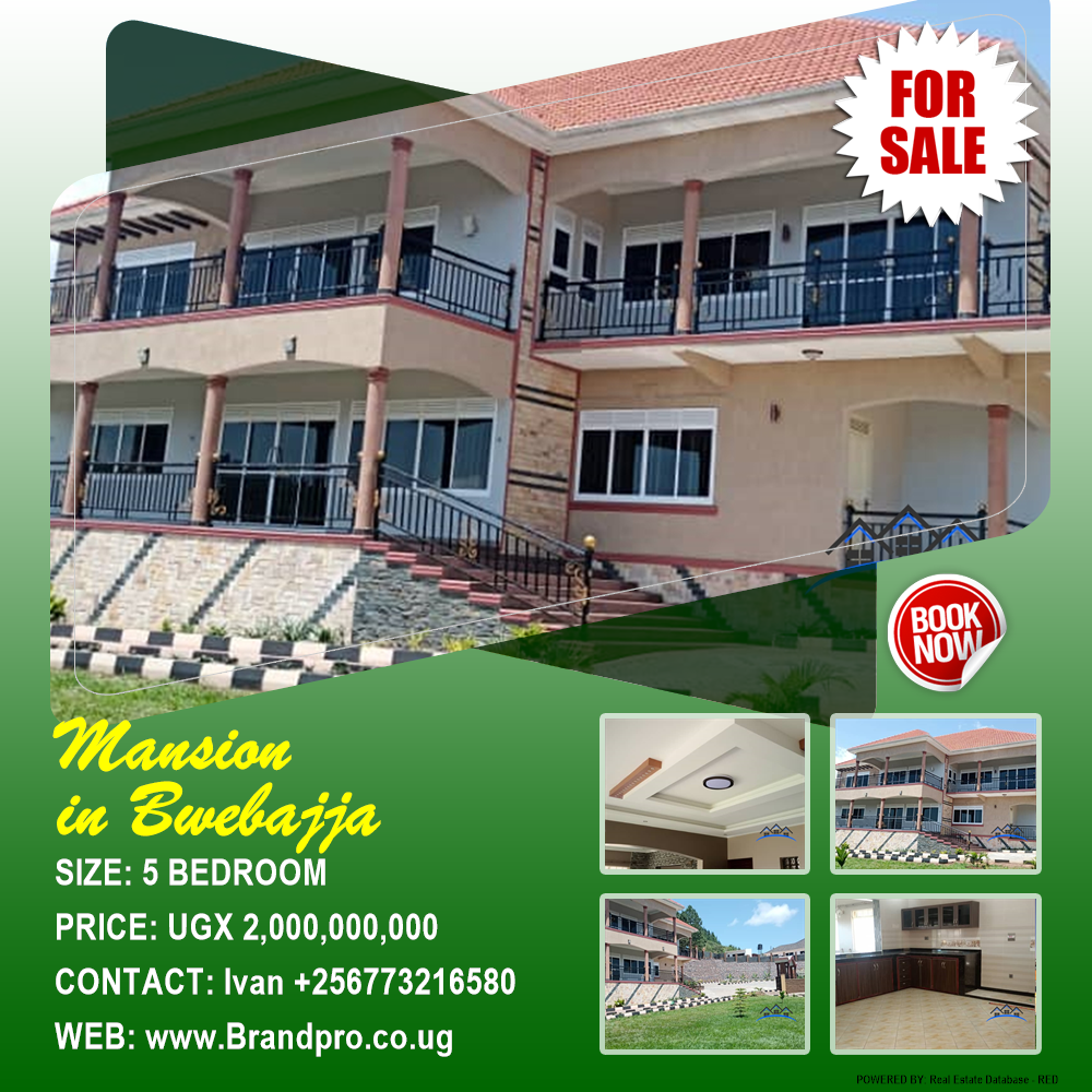 5 bedroom Mansion  for sale in Bwebajja Wakiso Uganda, code: 134731