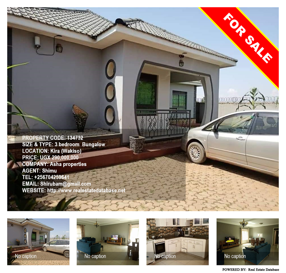 3 bedroom Bungalow  for sale in Kira Wakiso Uganda, code: 134732