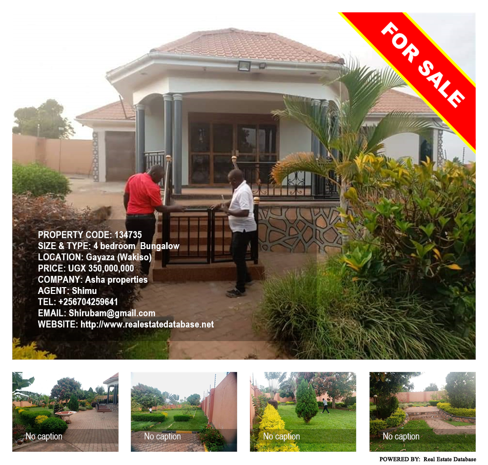 4 bedroom Bungalow  for sale in Gayaza Wakiso Uganda, code: 134735