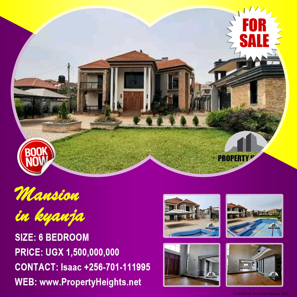 6 bedroom Mansion  for sale in Kyanja Kampala Uganda, code: 134776