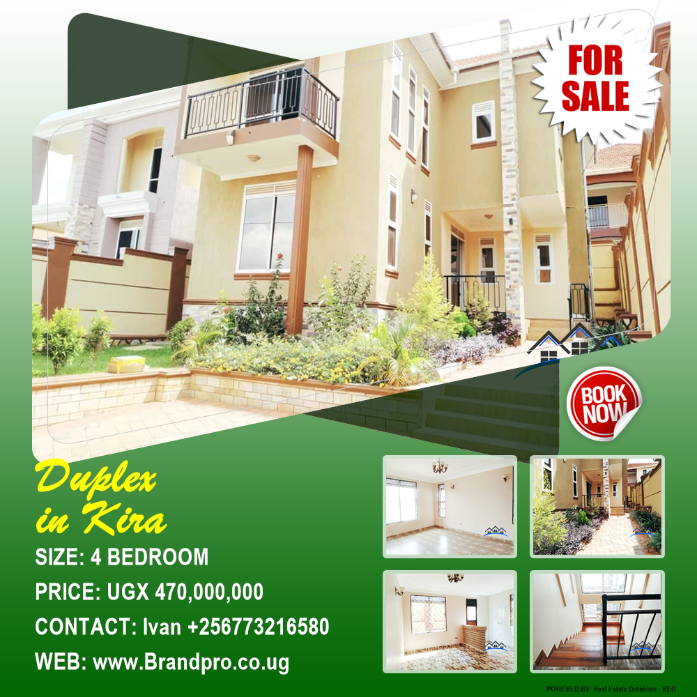 4 bedroom Duplex  for sale in Kira Wakiso Uganda, code: 134794