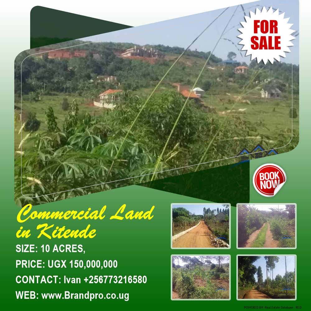 Commercial Land  for sale in Kitende Wakiso Uganda, code: 134797