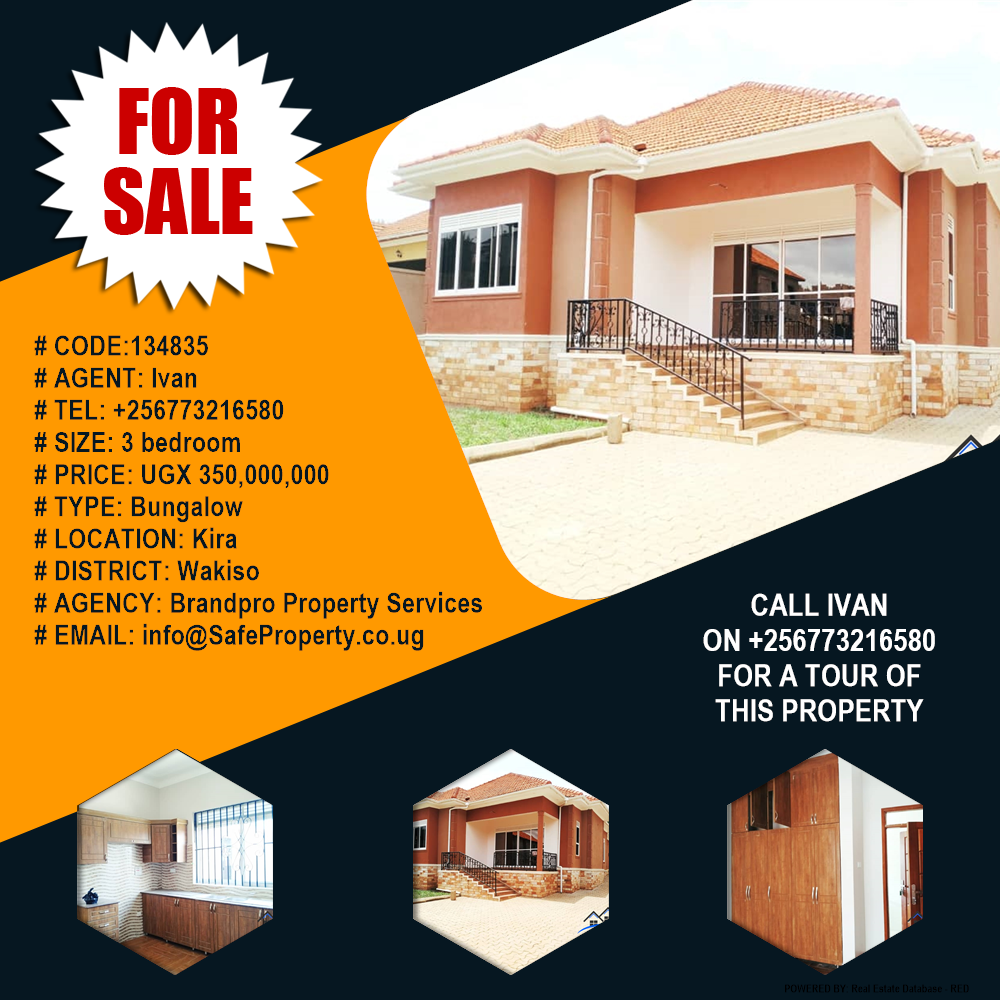 3 bedroom Bungalow  for sale in Kira Wakiso Uganda, code: 134835