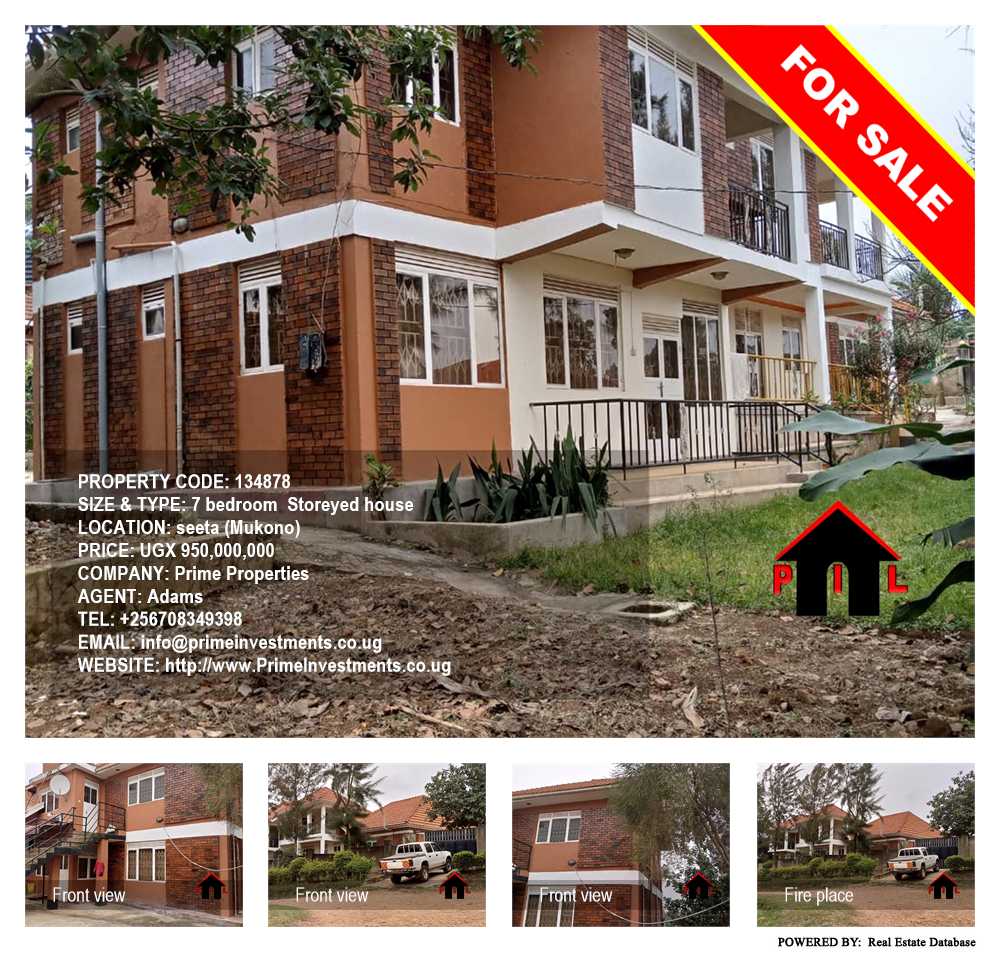 7 bedroom Storeyed house  for sale in Seeta Mukono Uganda, code: 134878