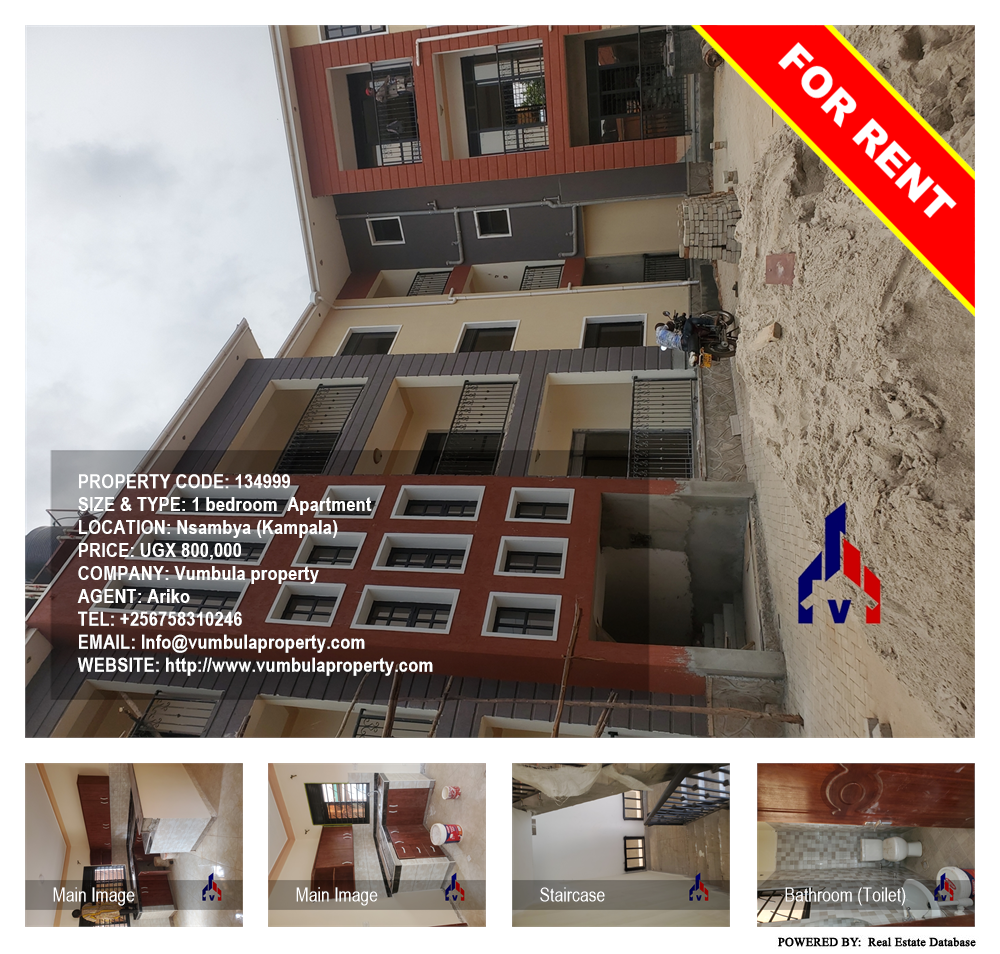 1 bedroom Apartment  for rent in Nsambya Kampala Uganda, code: 134999