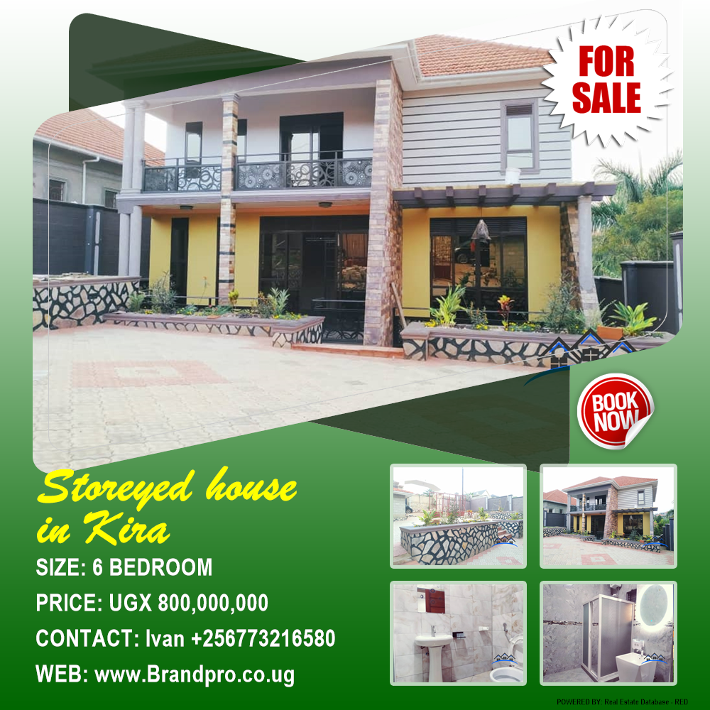 6 bedroom Storeyed house  for sale in Kira Wakiso Uganda, code: 135017