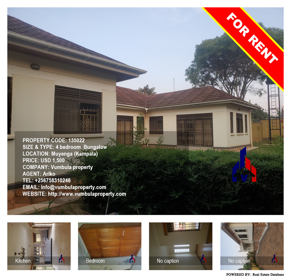 4 bedroom Bungalow  for rent in Muyenga Kampala Uganda, code: 135022