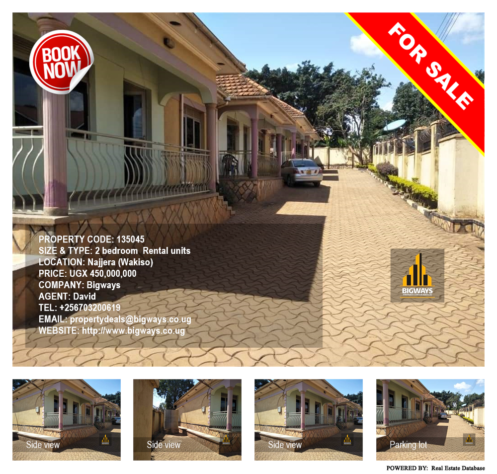 2 bedroom Rental units  for sale in Najjera Wakiso Uganda, code: 135045