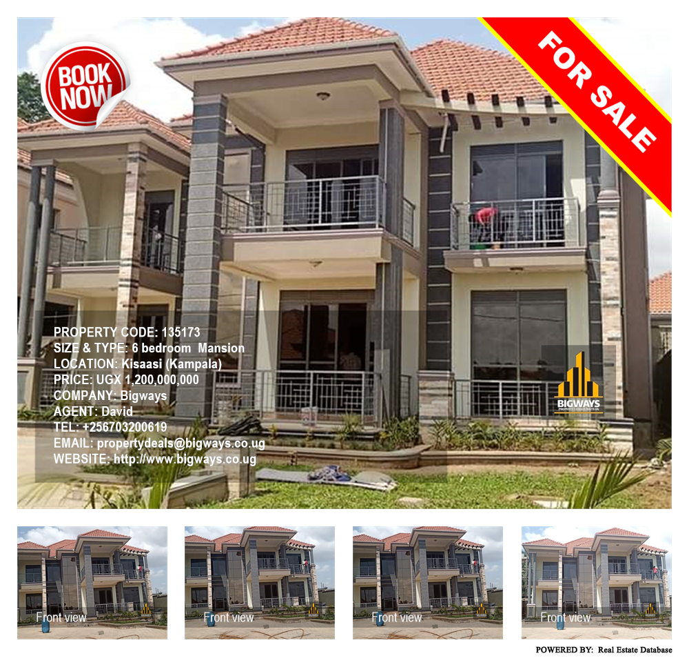 6 bedroom Mansion  for sale in Kisaasi Kampala Uganda, code: 135173
