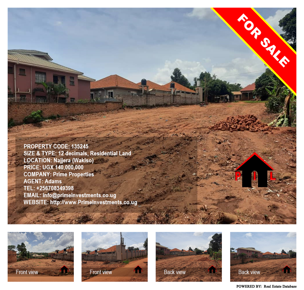 Residential Land  for sale in Najjera Wakiso Uganda, code: 135245