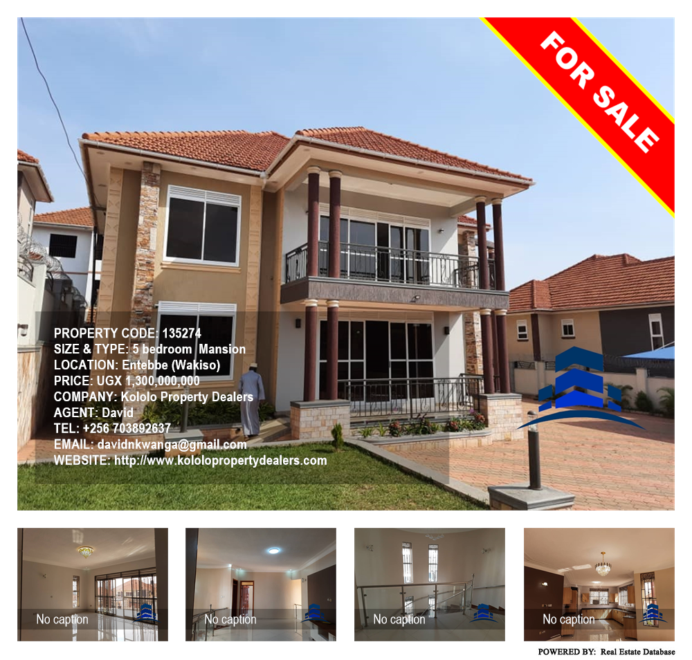 5 bedroom Mansion  for sale in Entebbe Wakiso Uganda, code: 135274