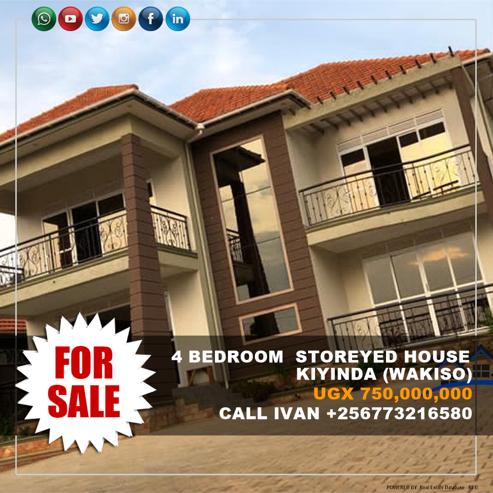 4 bedroom Storeyed house  for sale in Kiyinda Wakiso Uganda, code: 135277