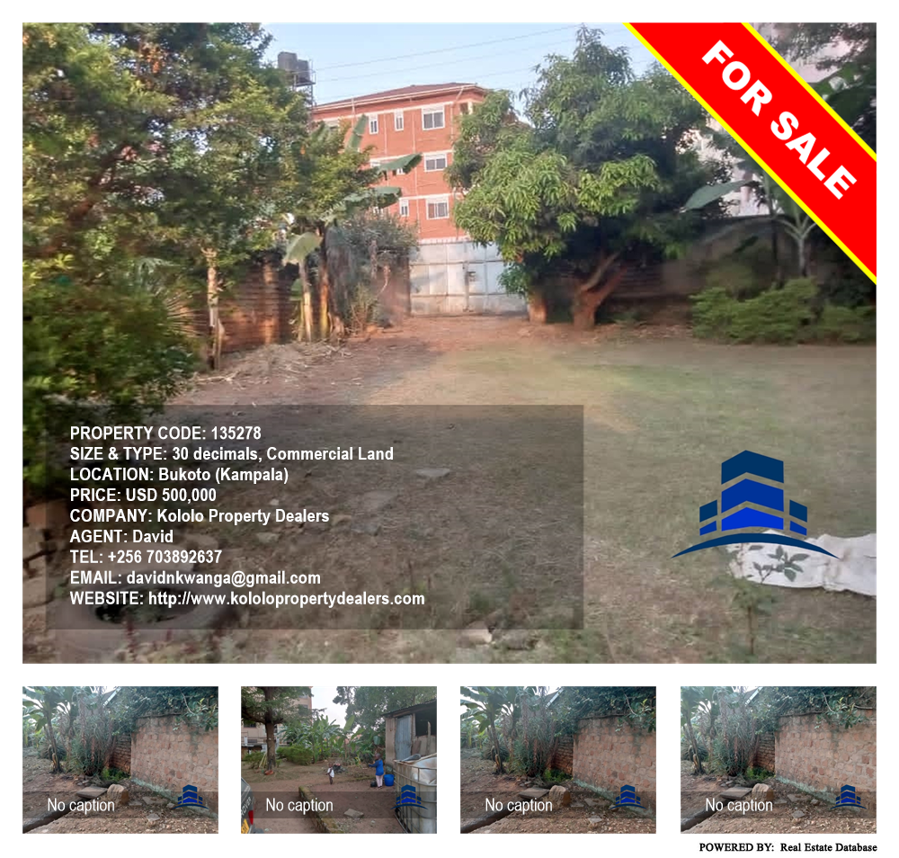 Commercial Land  for sale in Bukoto Kampala Uganda, code: 135278