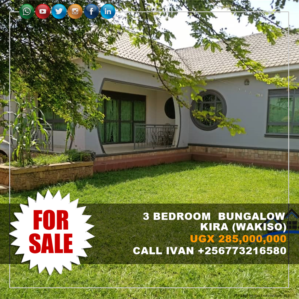 3 bedroom Bungalow  for sale in Kira Wakiso Uganda, code: 135293