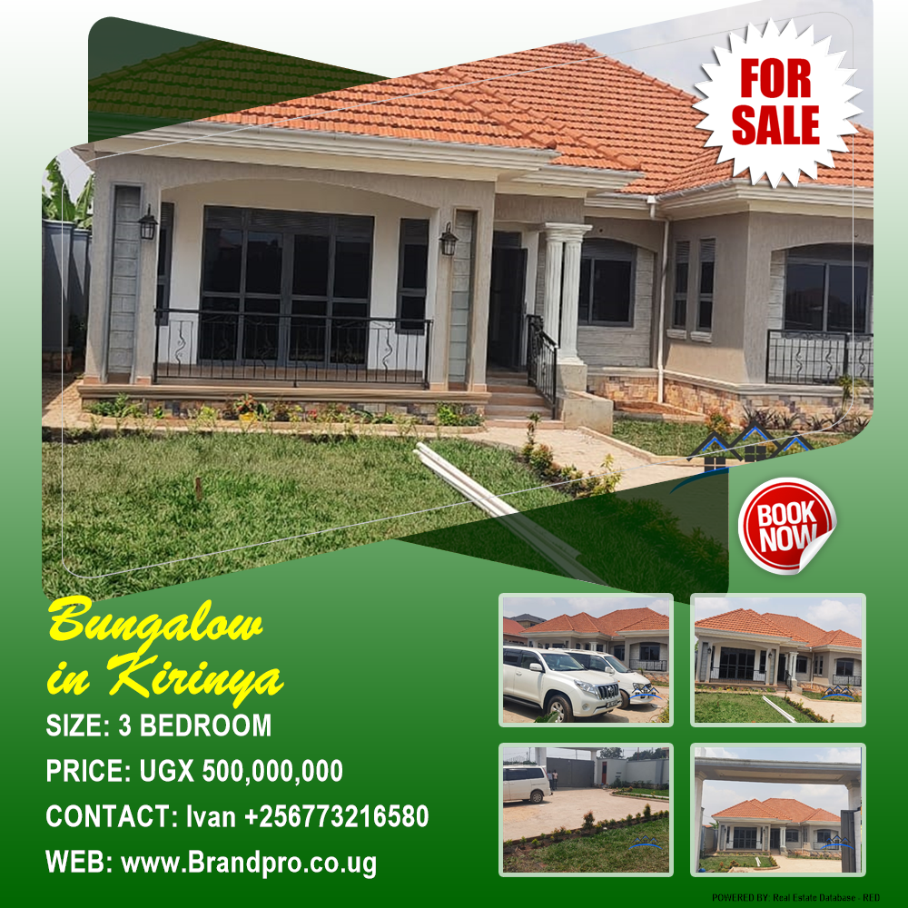 3 bedroom Bungalow  for sale in Kirinya Wakiso Uganda, code: 135294