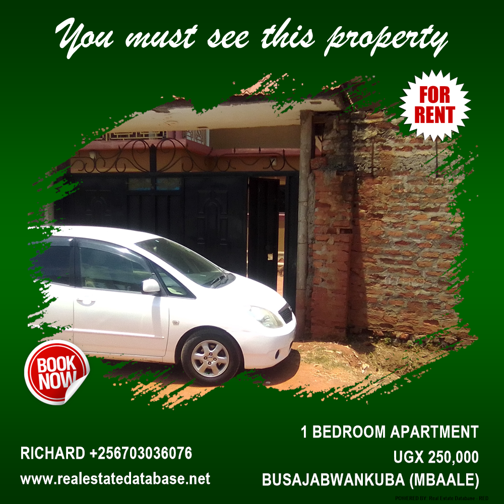 1 bedroom Apartment  for rent in Busajabwankuba Mbaale Uganda, code: 135302