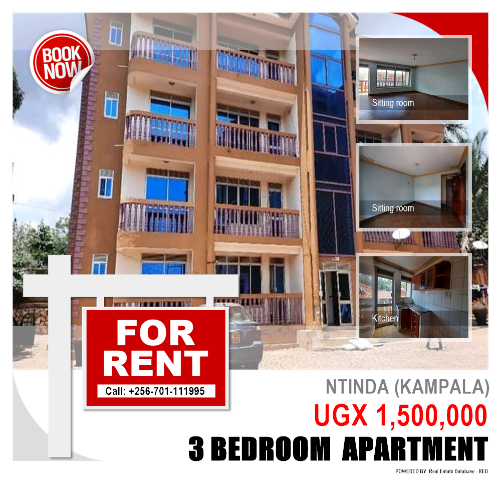 3 bedroom Apartment  for rent in Ntinda Kampala Uganda, code: 135315