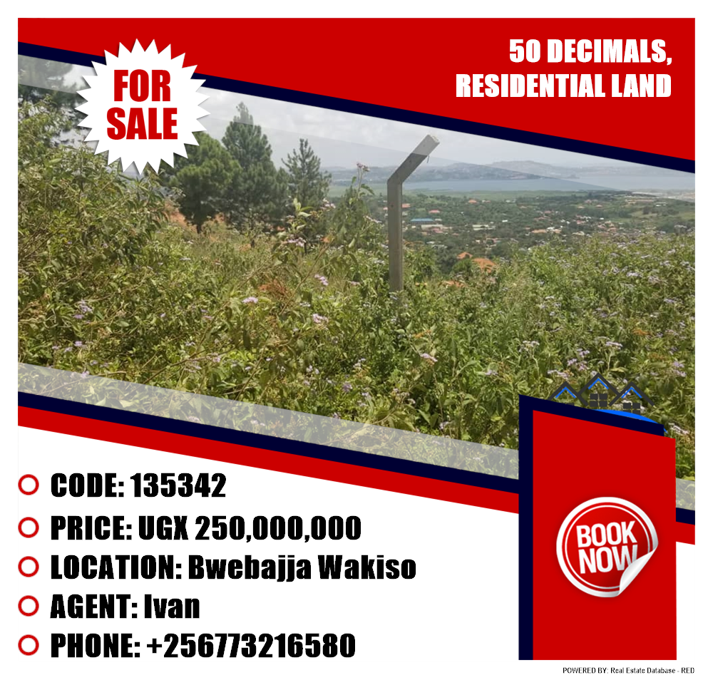 Residential Land  for sale in Bwebajja Wakiso Uganda, code: 135342