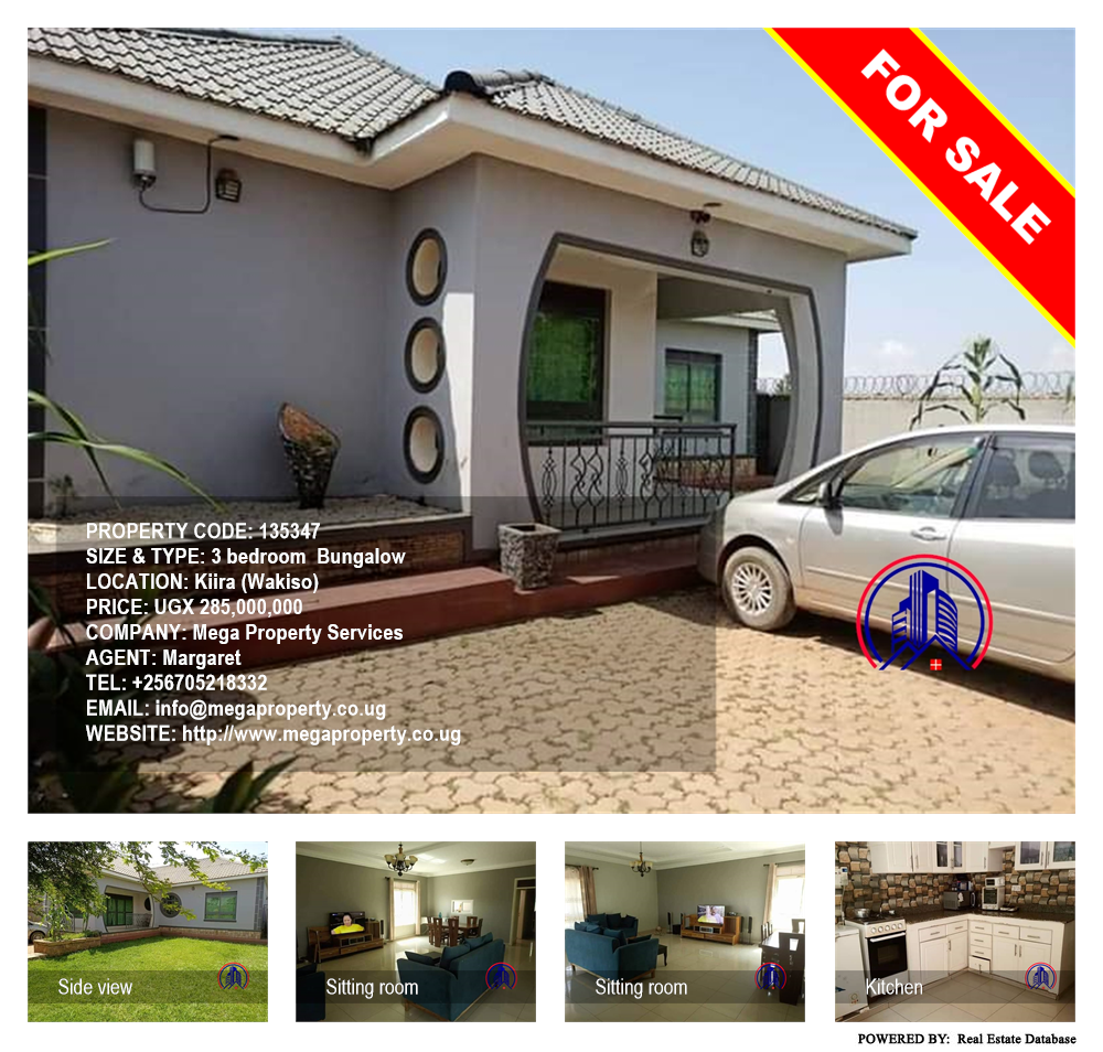3 bedroom Bungalow  for sale in Kiira Wakiso Uganda, code: 135347