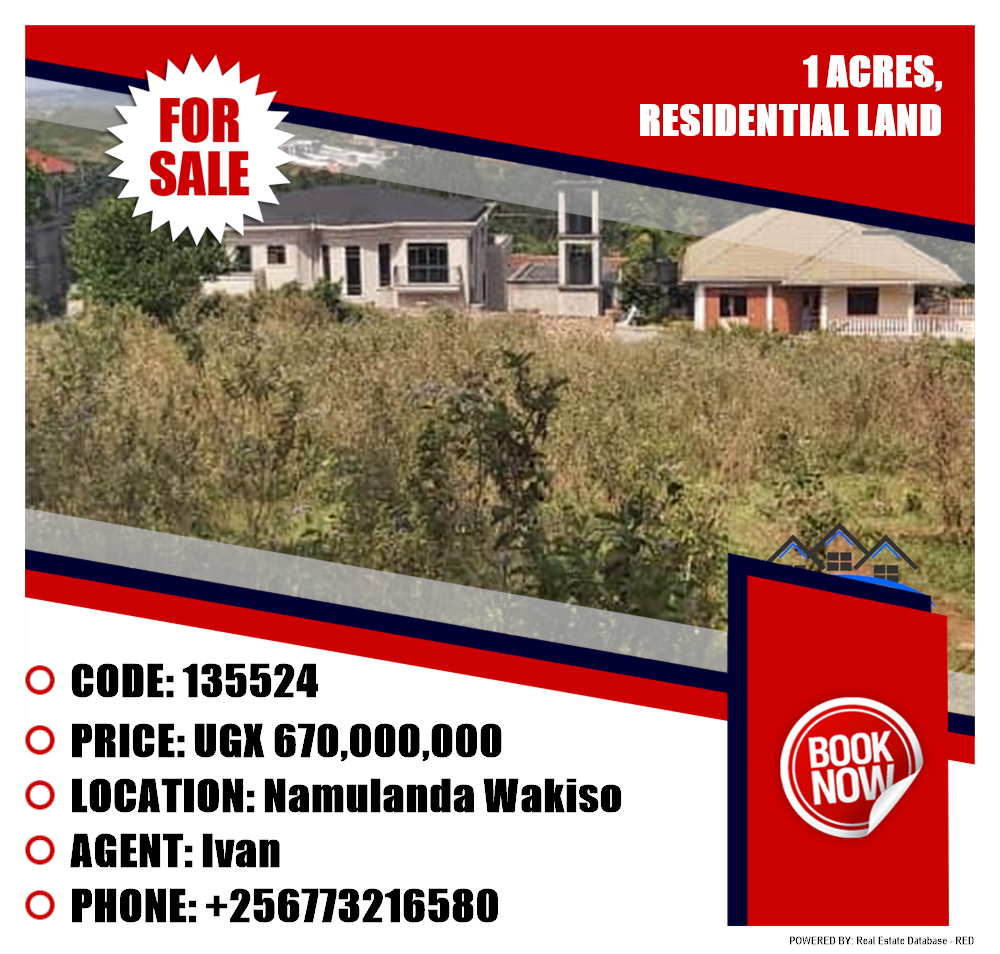 Residential Land  for sale in Namulanda Wakiso Uganda, code: 135524