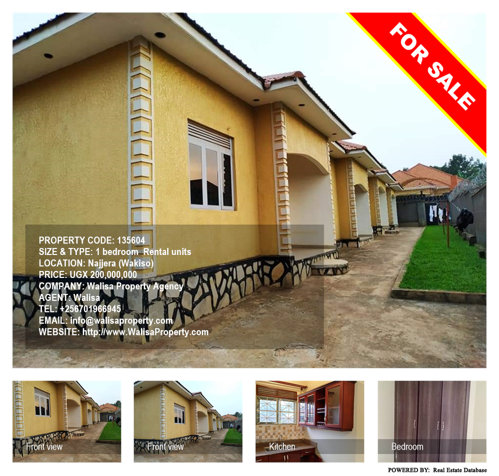 1 bedroom Rental units  for sale in Najjera Wakiso Uganda, code: 135604