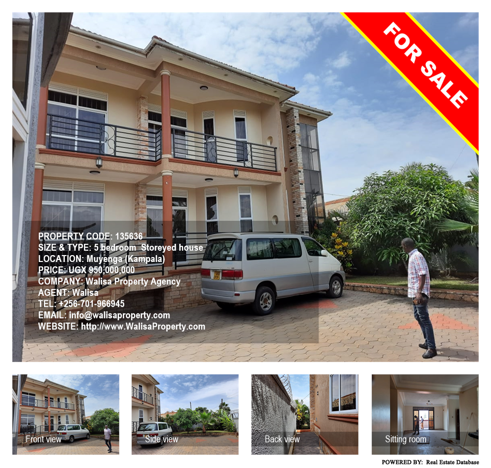 5 bedroom Storeyed house  for sale in Muyenga Kampala Uganda, code: 135636