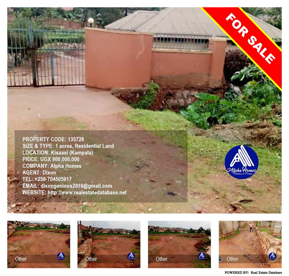 Residential Land  for sale in Kisaasi Kampala Uganda, code: 135728
