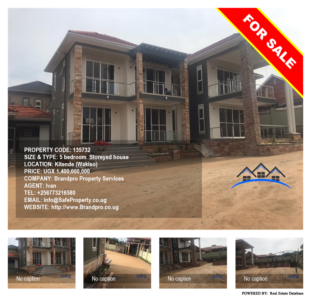 5 bedroom Storeyed house  for sale in Kitende Wakiso Uganda, code: 135732
