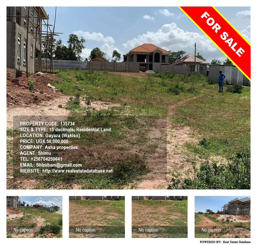 Residential Land  for sale in Gayaza Wakiso Uganda, code: 135734