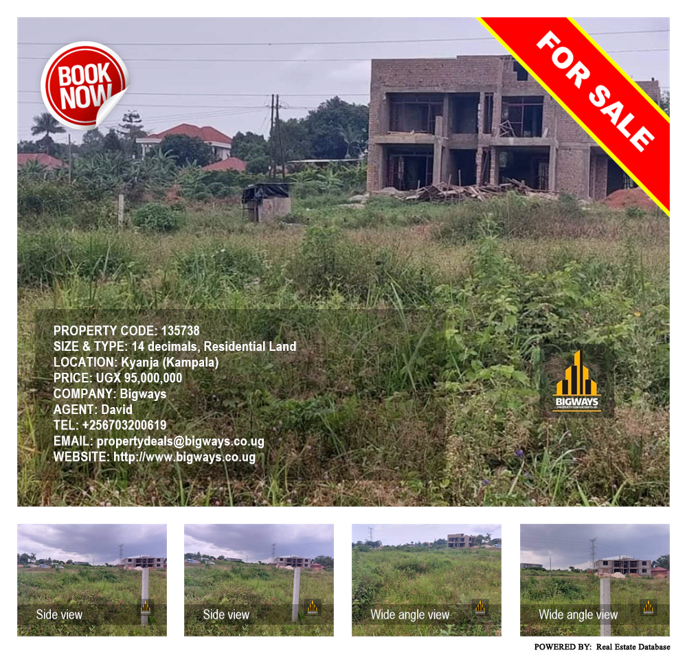 Residential Land  for sale in Kyanja Kampala Uganda, code: 135738