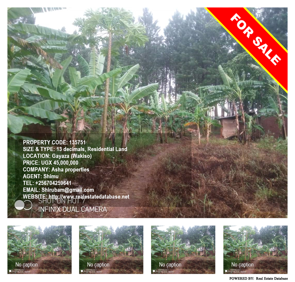 Residential Land  for sale in Gayaza Wakiso Uganda, code: 135751