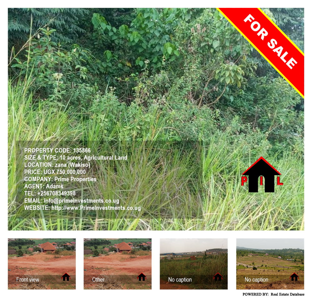 Agricultural Land  for sale in Zana Wakiso Uganda, code: 135866