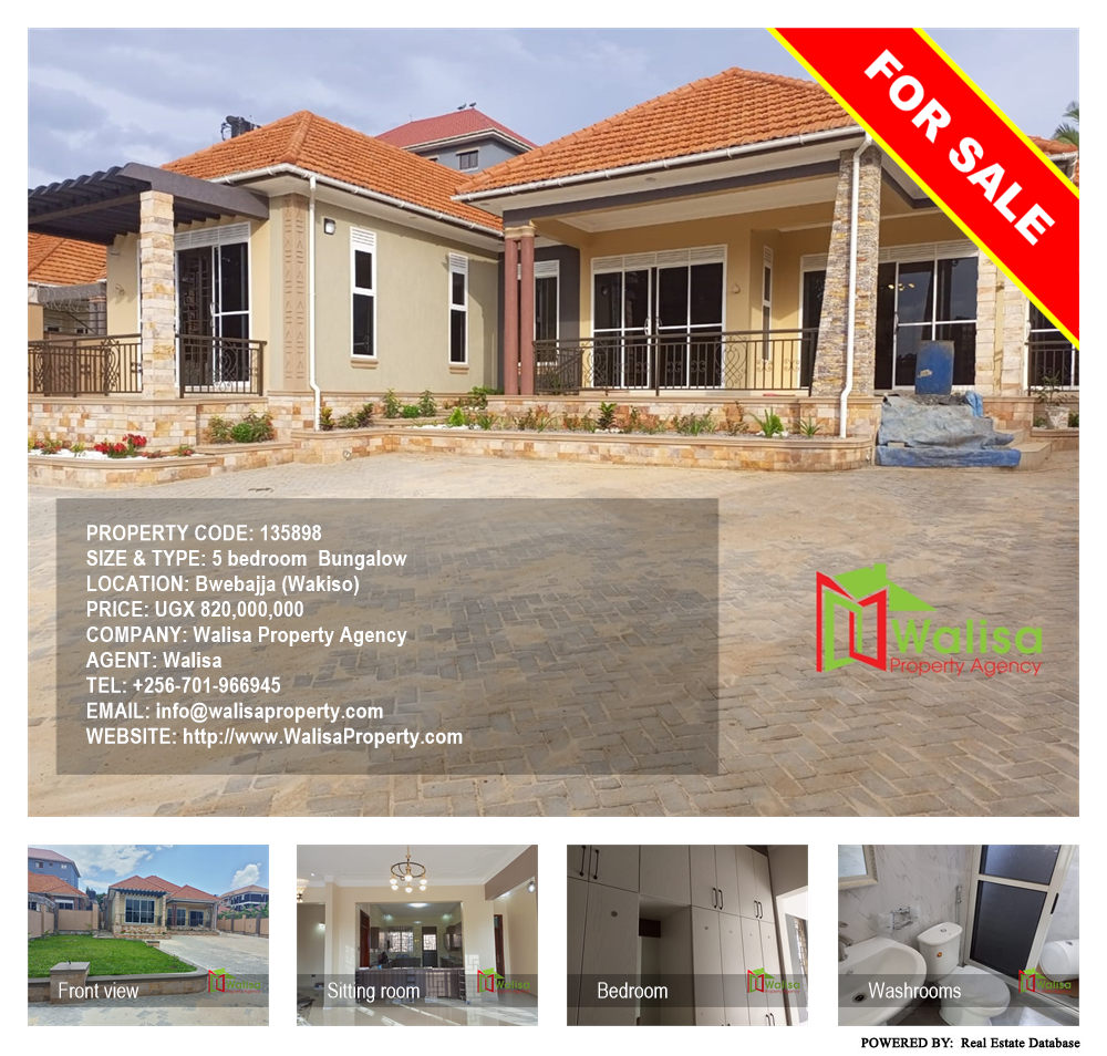 5 bedroom Bungalow  for sale in Bwebajja Wakiso Uganda, code: 135898