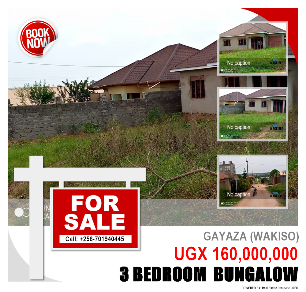 3 bedroom Bungalow  for sale in Gayaza Wakiso Uganda, code: 135931
