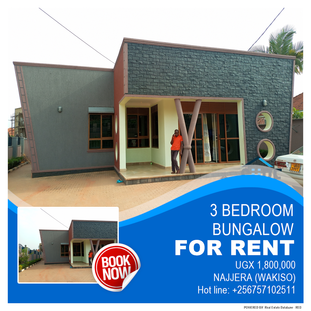 3 bedroom Bungalow  for rent in Najjera Wakiso Uganda, code: 135934